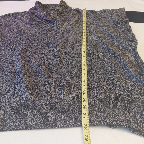 RD Style Calandri Grey Black Poncho Cowl Neck Oversized Drape Sweater Size S - Picture 13 of 13